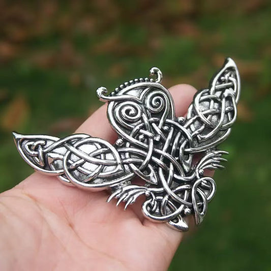 Retro Gothic Owl Design Hair Clip