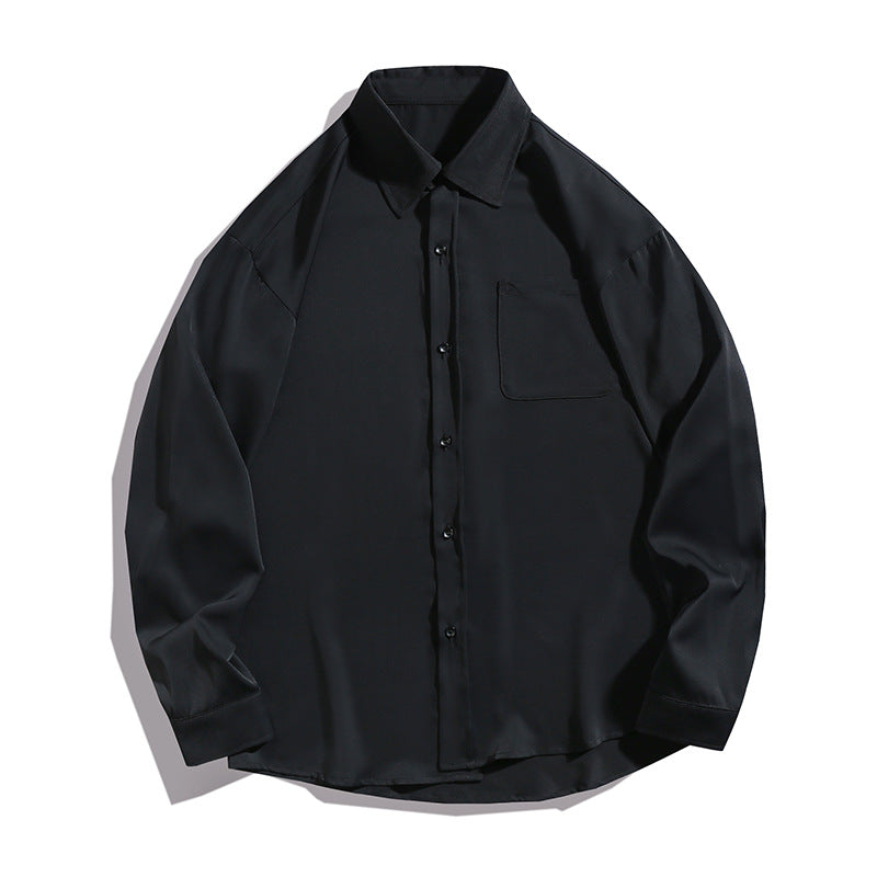 Draping Long-sleeved Shirt Men's Japanese Style Shirt Coat