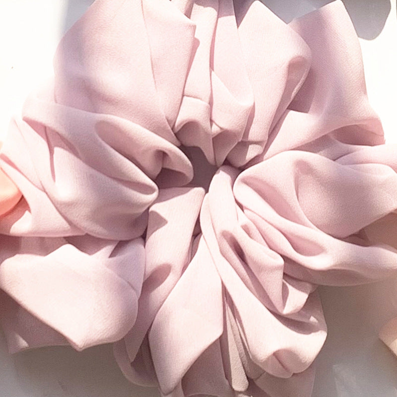Big Head Bouquet Chiffon Large Intestine Ring Hair Ring
