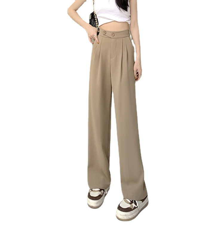 Women's Fashion Drape Loose Straight Pants