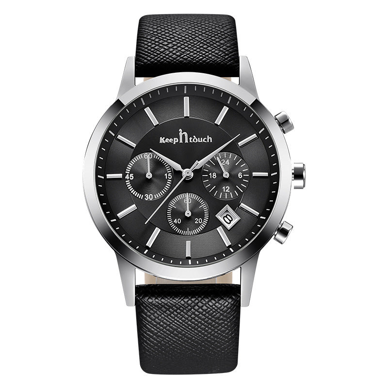 Multifunctional men's watch trend calendar waterproof