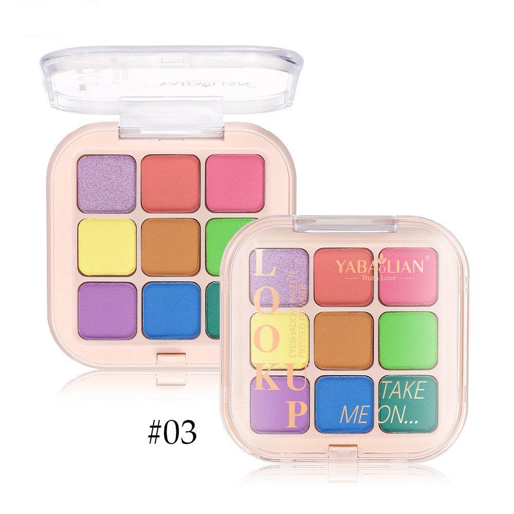 Eye Shadow Plate 9-color Makeup Nine-color Colorful Fog