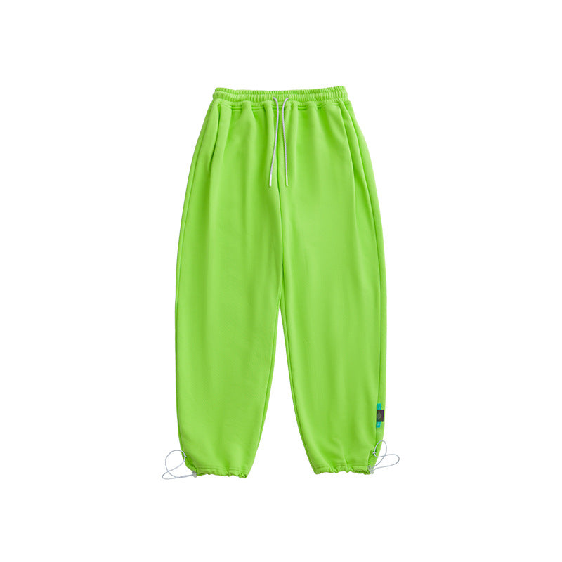 Solid Color Casual Loose Drawstring Sweatpants