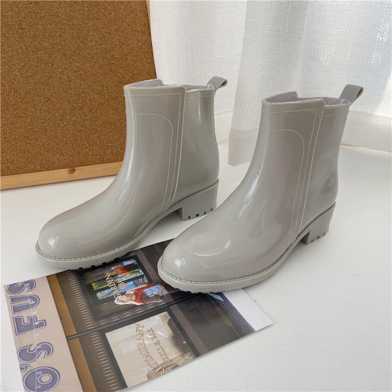 Women's Non-slip Rain Boots Mid-to-short Fashion Outer Wear