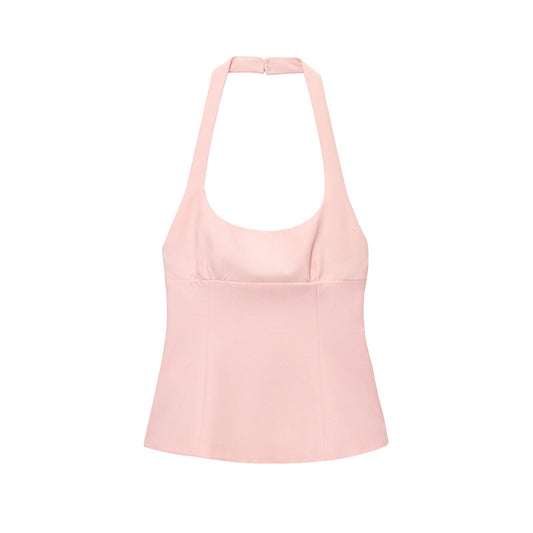 Summer New Women's Clothing Fashion Bowknot Halter Top