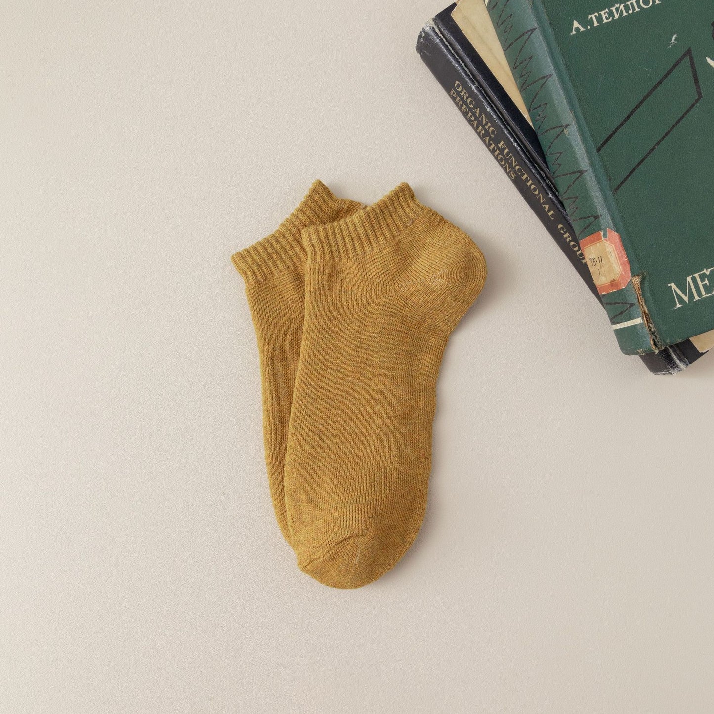 Fleece-lined Thickened Low-cut Socks For Warmth