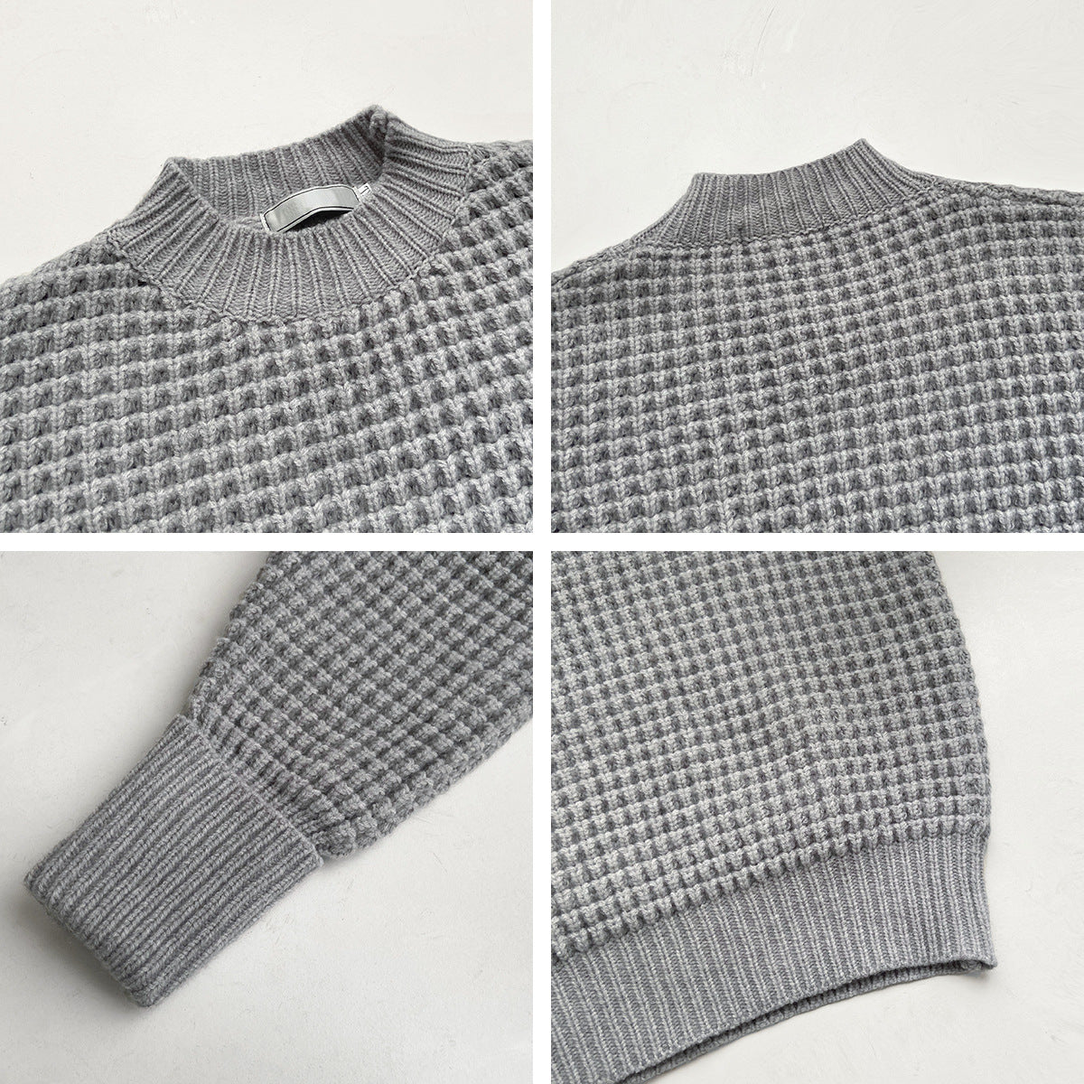 Korean Version Of Loose Pineapple Print Thick Pullover Sweater