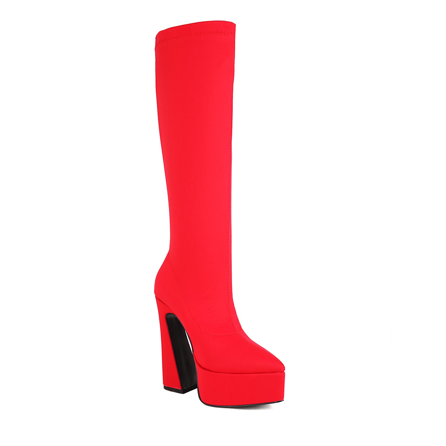 Sardines Platform Pointed Toe Super High Heel Boots
