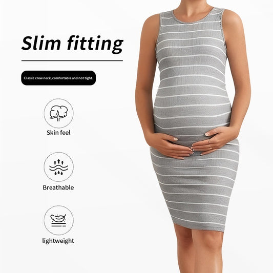 Round-neck New-style Maternity Dress