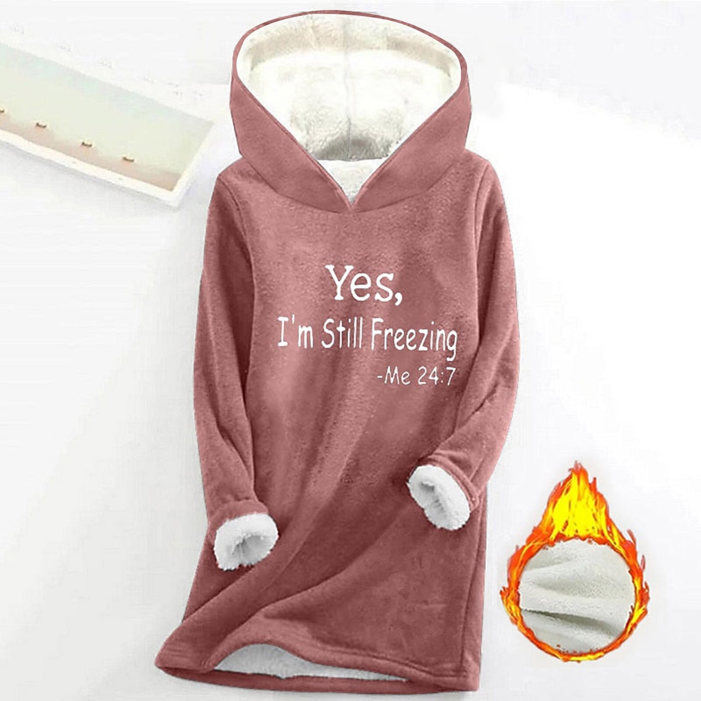 Women's Offset Print Pullover Long Sleeve Casual Plush Sweater