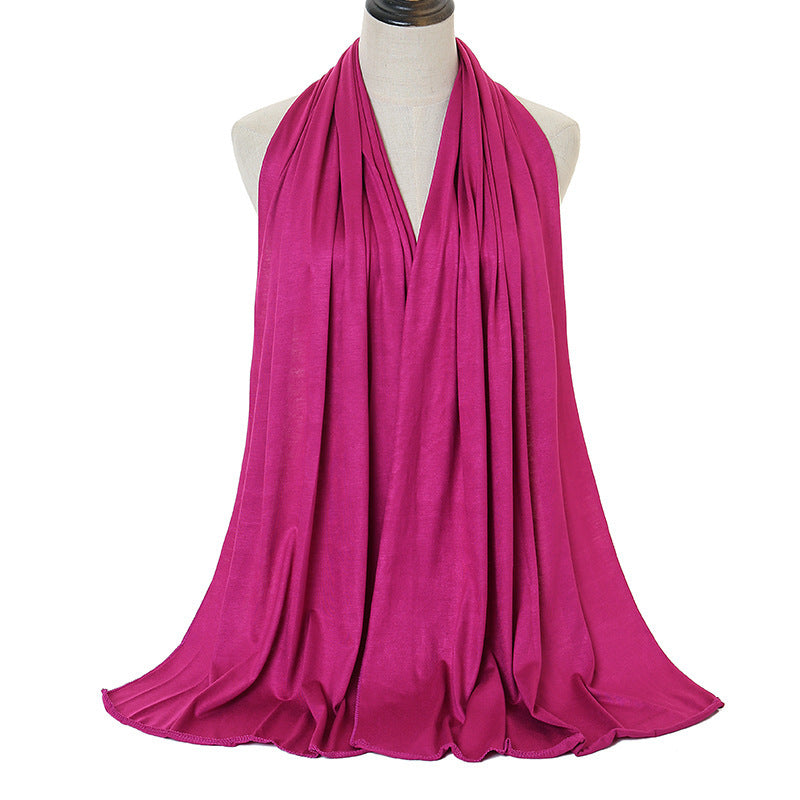 Solid Color Cotton Warm Shawl
