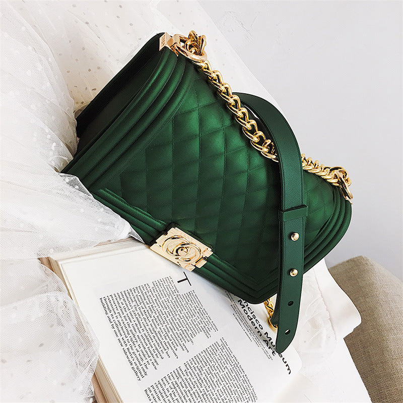 One-shoulder crossbody fashion chain bag
