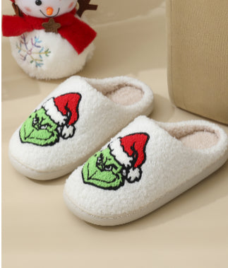 Family Cartoon Plush Slippers For Women