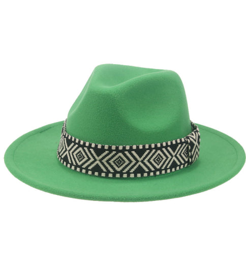 Broad-brimmed Hat Fashion Flat Brim Top Hat Men Women