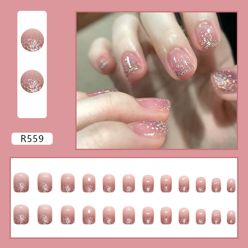 Wearable Fragment Short Magic Mirror Effect Powder Exquisite Nail Sticker