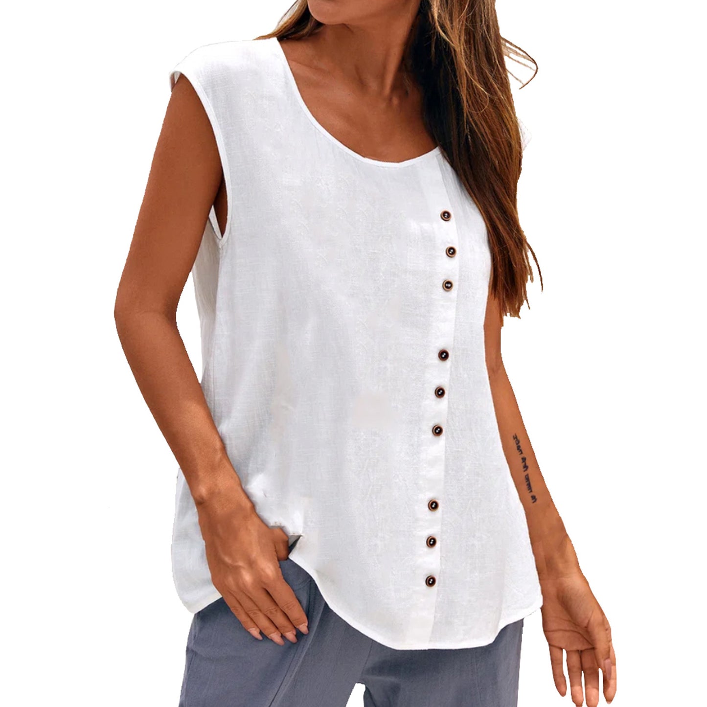 Women's Vintage Oversized Casual Sleeveless Top