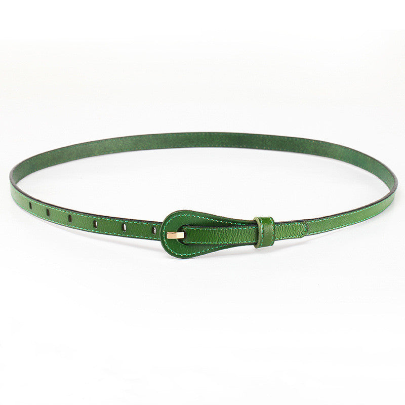 Women's Leather Belt Fine Decorative Skirt
