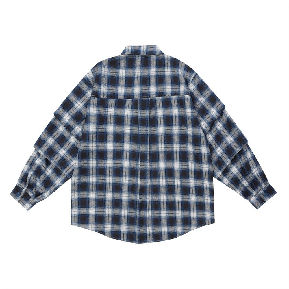 Loose Five-pointed Star Embroidered Lapel Casual Shirt