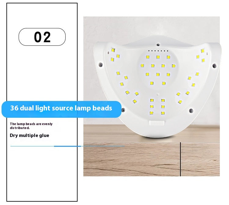 Large Space Double Light Source Quick-drying Wear Nail Dryer