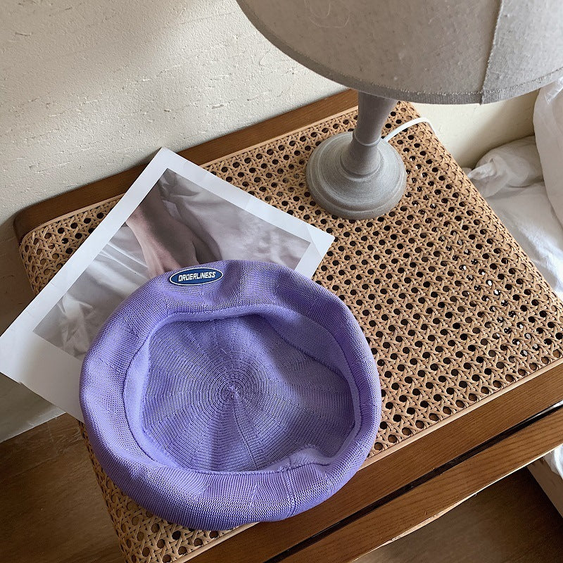 Women's Spring And Summer All-match Breathable Letter Beret