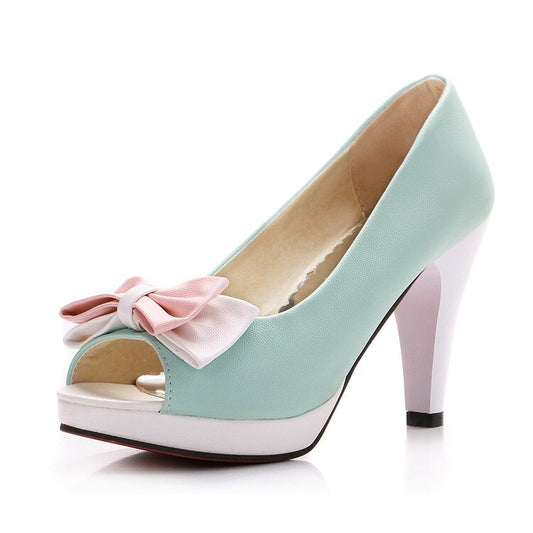 Summer new style bowknot fish mouth small size sandals