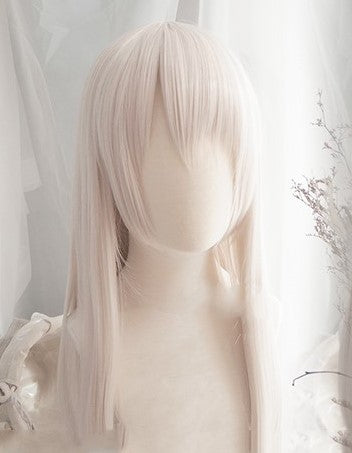 Iliasfield special gray powder rice cosplay wig