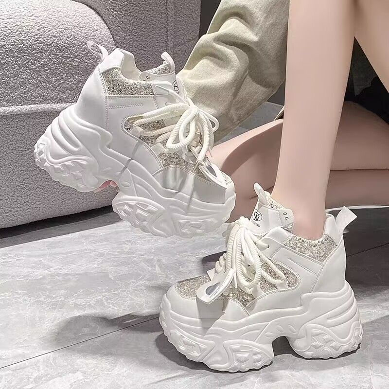 Versatile Fashion Casual Thick-soled Height-increasing Sneakers