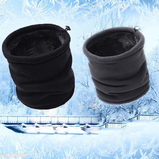 Outdoor Winter Thicken Warm Fleece Neck Warmer Snood Cycling Scarves Men Bufanda Ski Climbing Neck Scarf HatCap