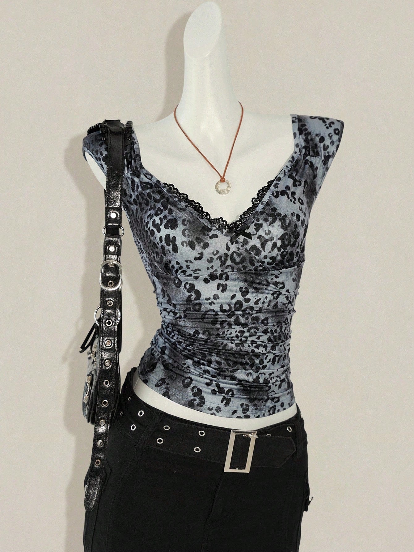 V-hals Blonde-talje Vintage Slankende Vest