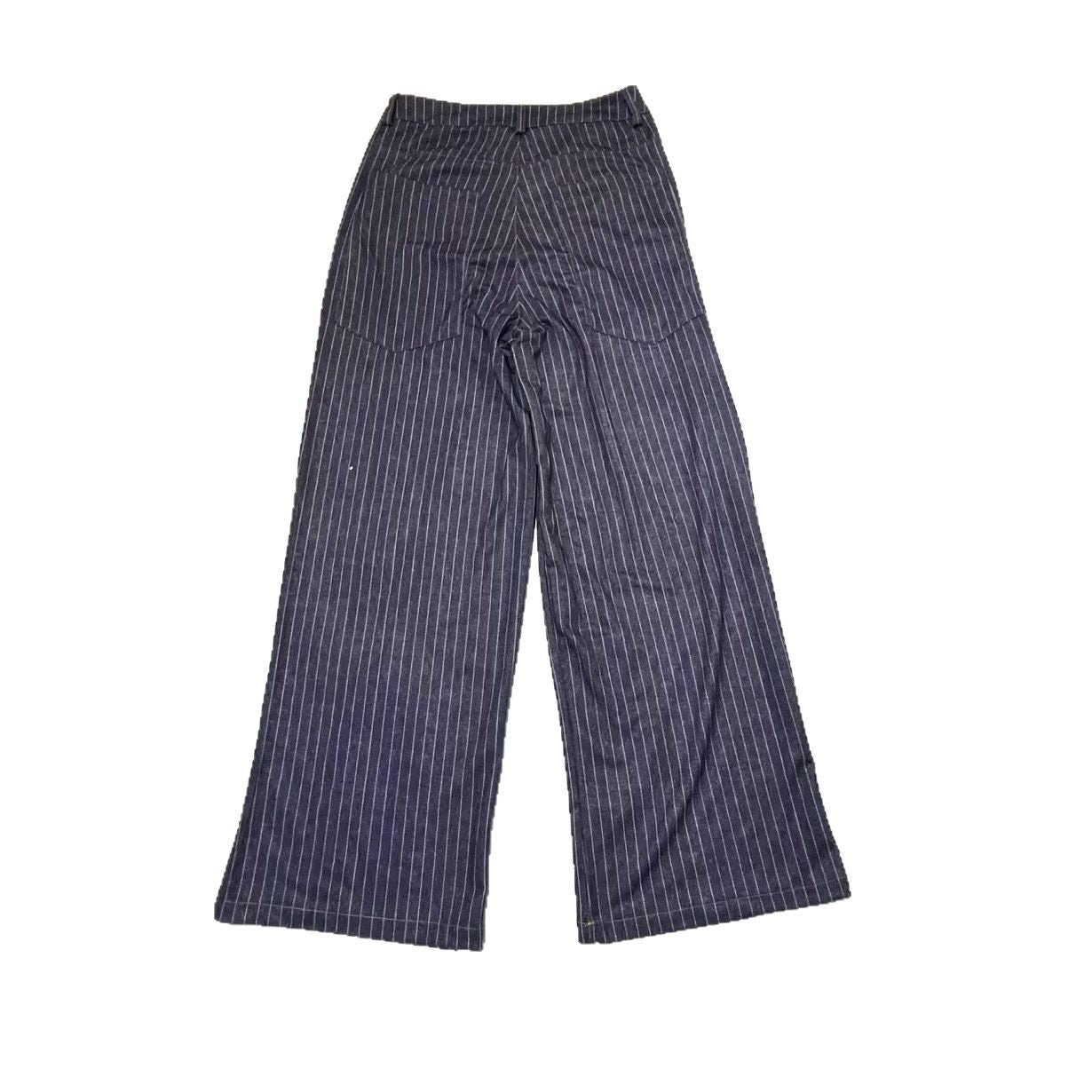 American Casual Denim Printing Loose Pockets