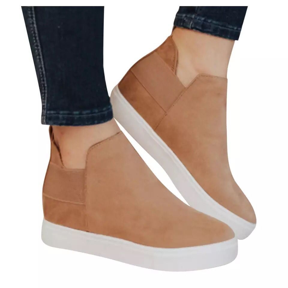 Thick-soled Women's Flat-soled Casual Shoes Leopard Print Lazy