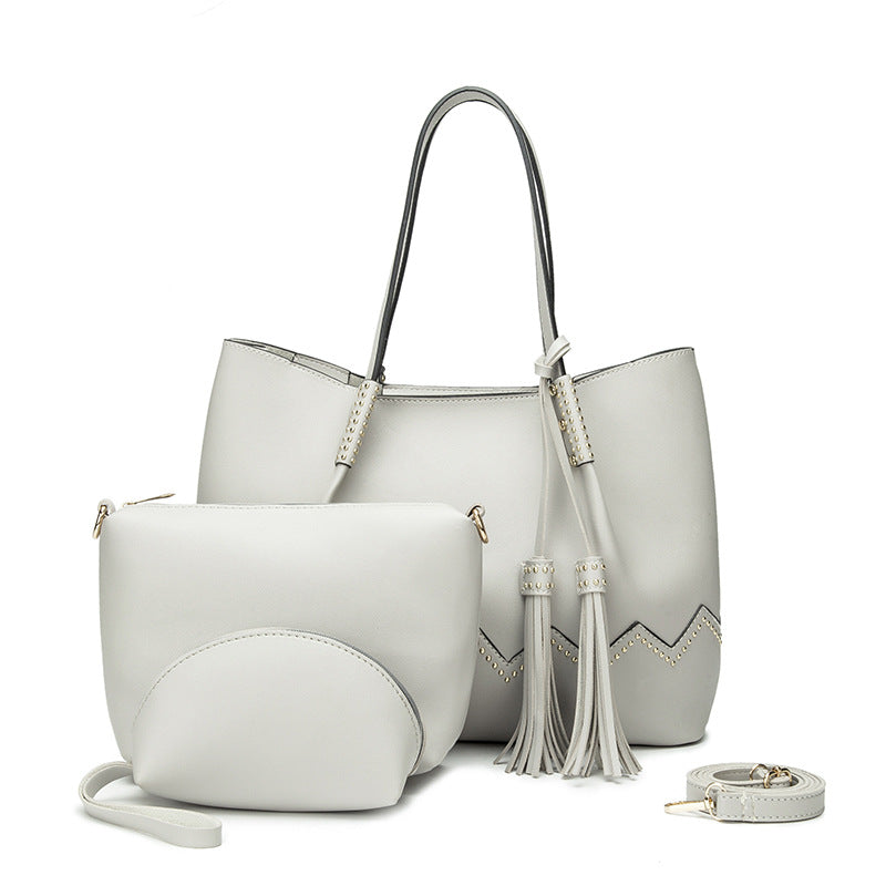 Mother and child bag three-piece suit PU