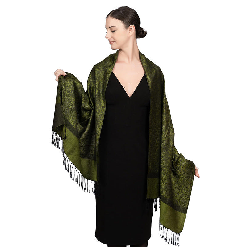 New Lightweight Luxury Shawl For Women A Faux Cashmere Wrap Style Scarf
