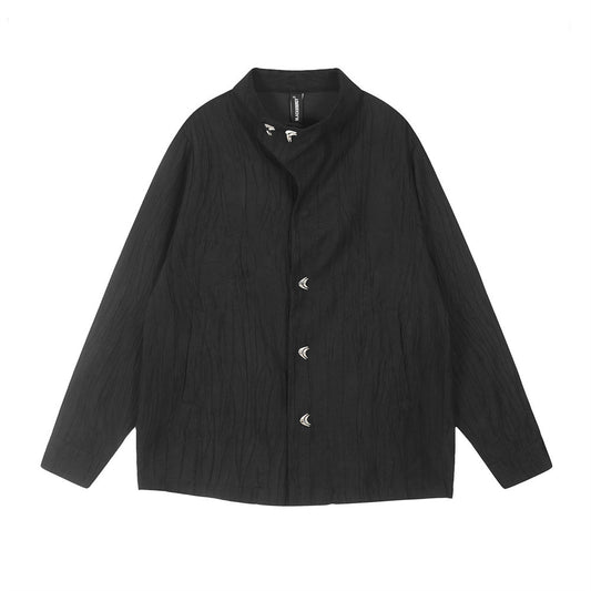 Stand Collar Men's Baggy Casual Jacket