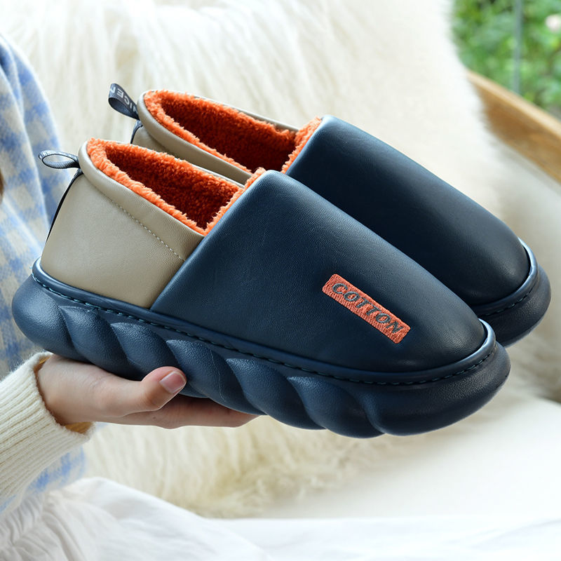Waterproof Cotton Slippers Ladies Winter Household
