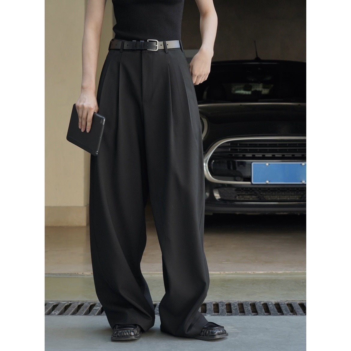 Loose Profile Texture Women's Casual Pants