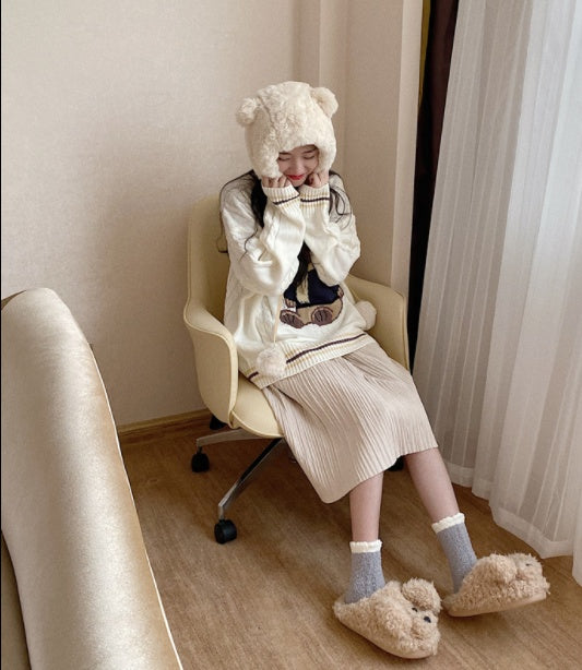Half-pack with cotton slippers