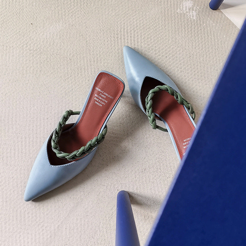Colorblock elegant Muller women's shoes