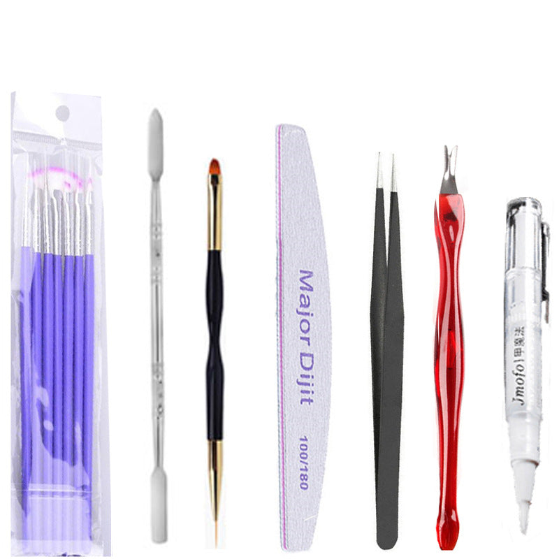 Fashion nail extension glue set fiber glass