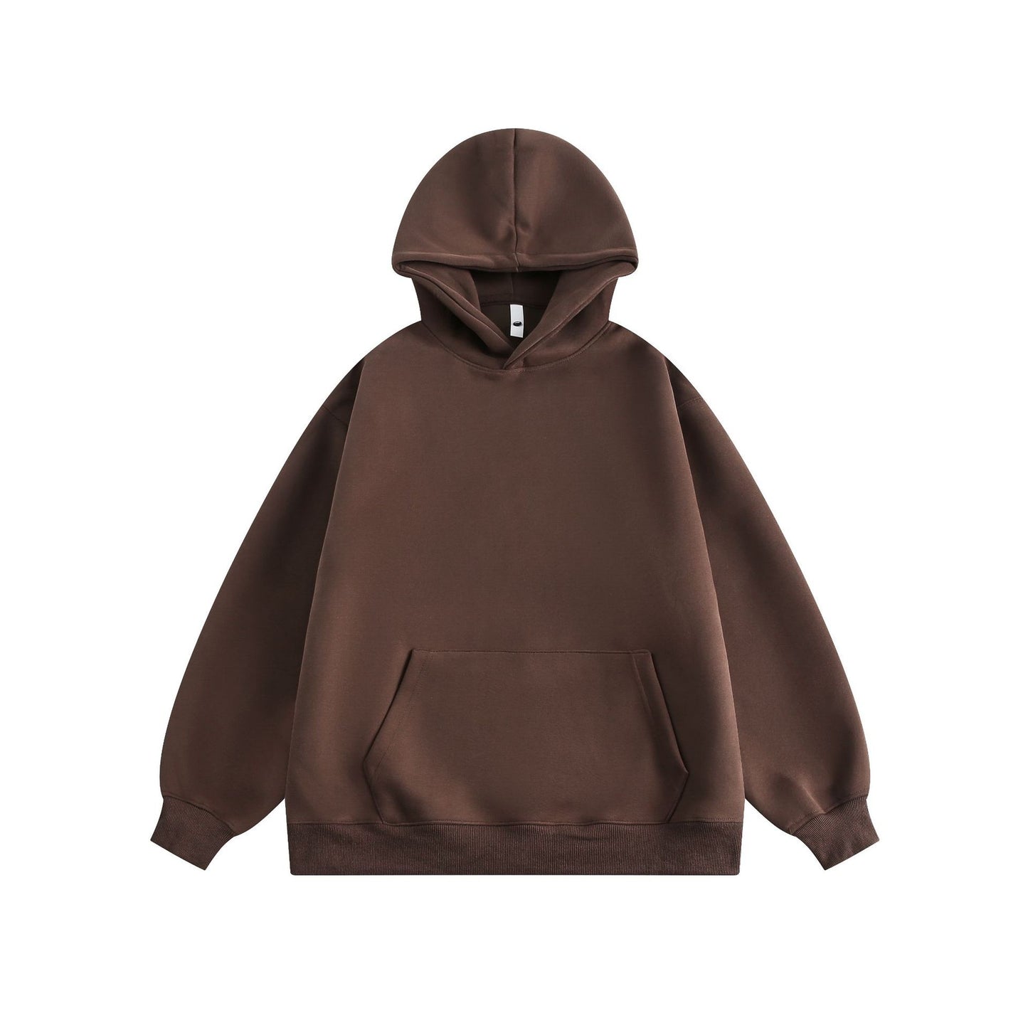 New Couple Simple Pullover Women's Clothing Solid Color All-match Hoodie