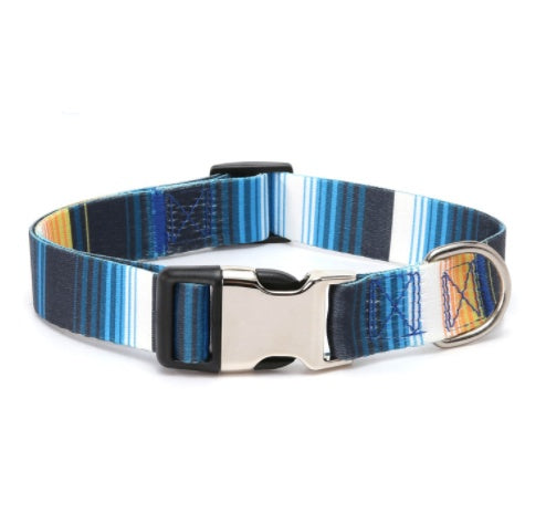 Collar Pet Dog Rope Ethnic Style Striped Forest Polyester Cotton