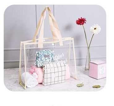 Transparent PVC beach bag ladies handbag