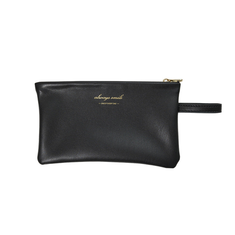 Soft Leather Mini Carry-on Storage Portable Cosmetic Bag