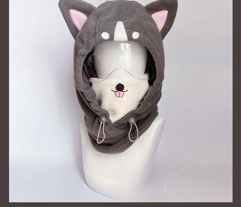 Cartoon Cute Ski Helmet Hat Windproof And Warm