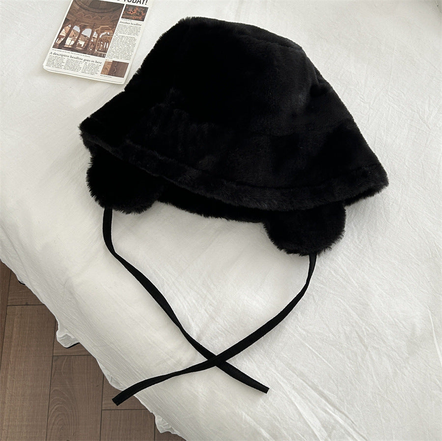 Ladies New Ear Protection Bucket Hat