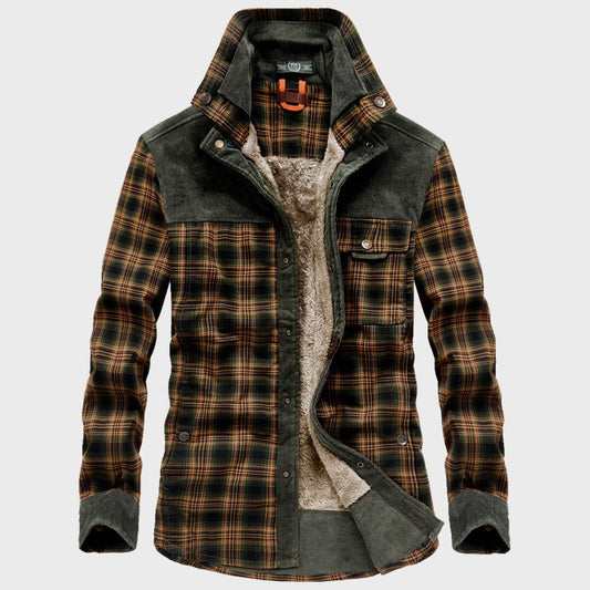 Business Casual Fashion Cotton Shirt Coat Male