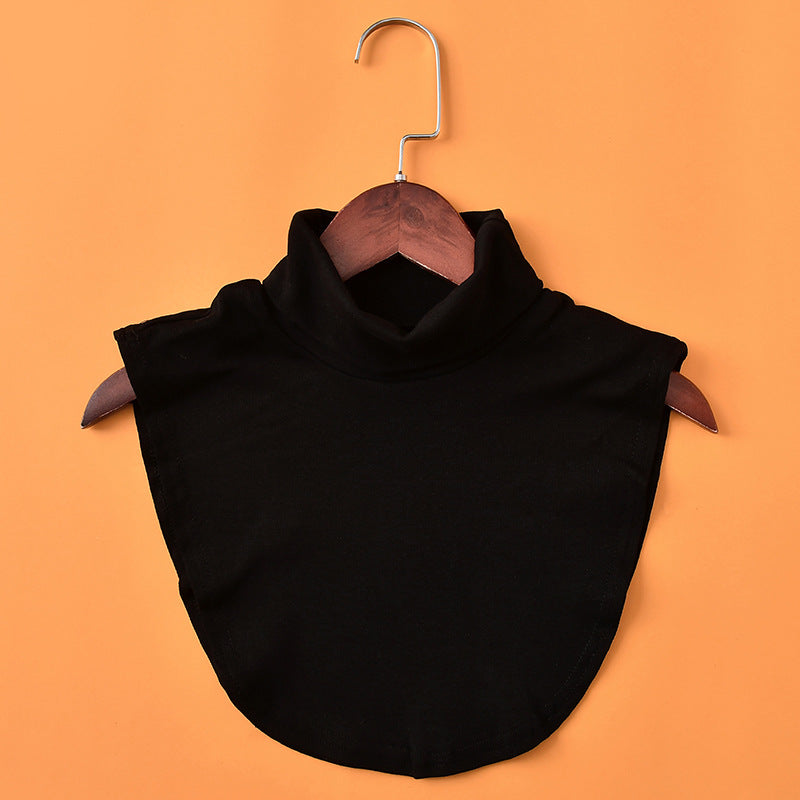 Wild thick decorative black and white fake high collar