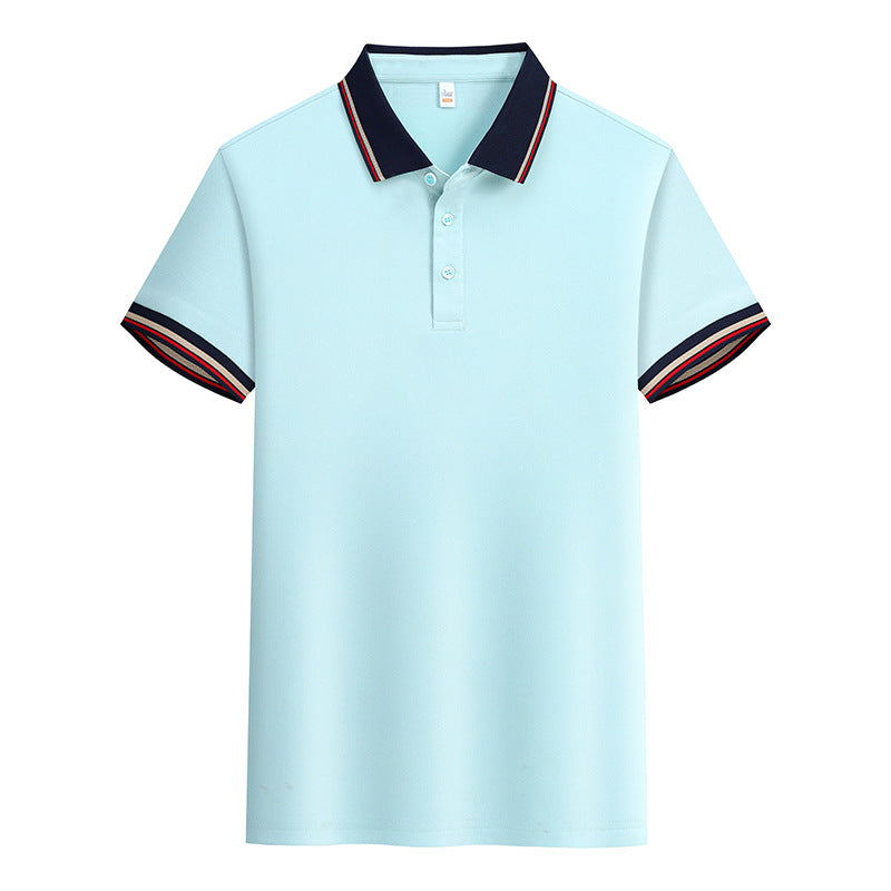Summer Polo Shirt Solid Color Overalls