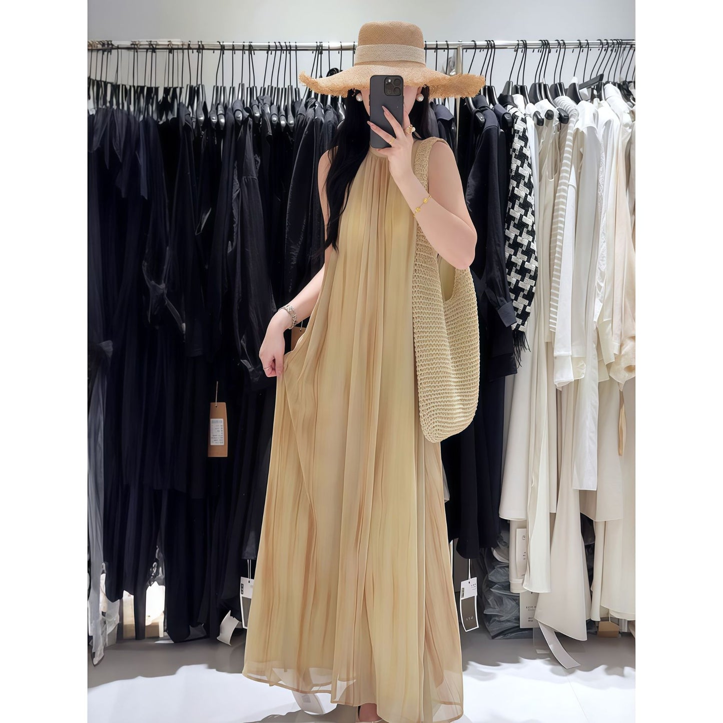 Strapless Tie-Dye Dopamine-Infused Stunning Evening Gown Long Dress