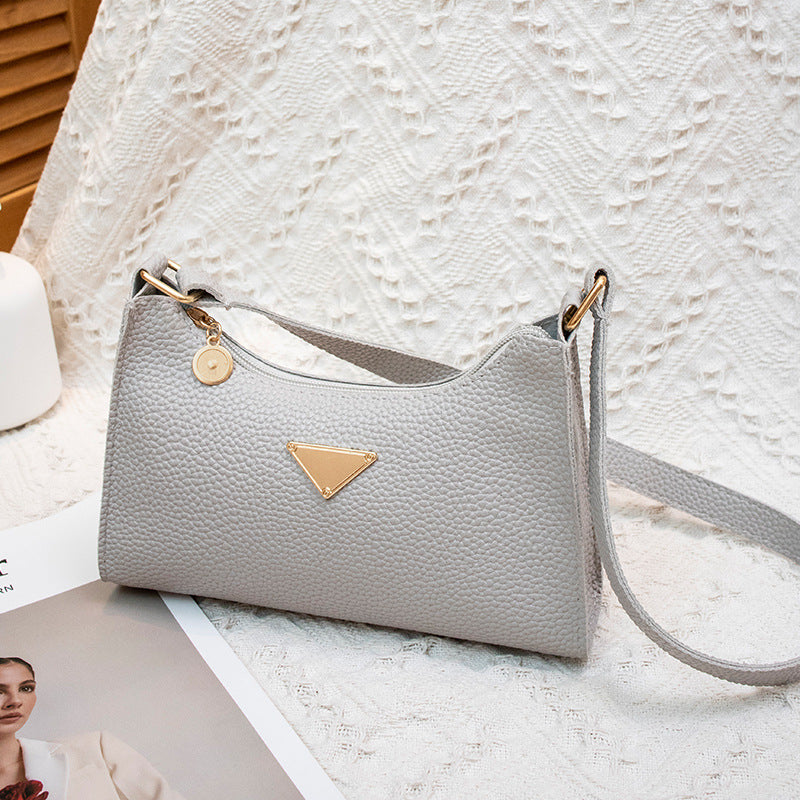 Women's Fashion All-match Lychee Pattern Shoulder Bag